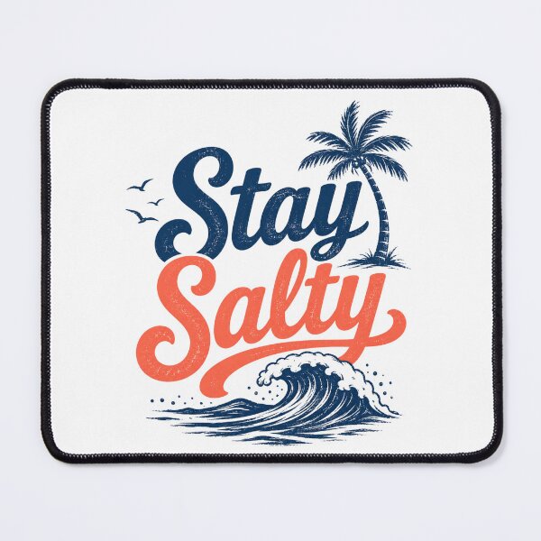 Item preview, Stay Salty Retro Beach Summer Ocean Waves designed and sold by ElcastDesigns.
