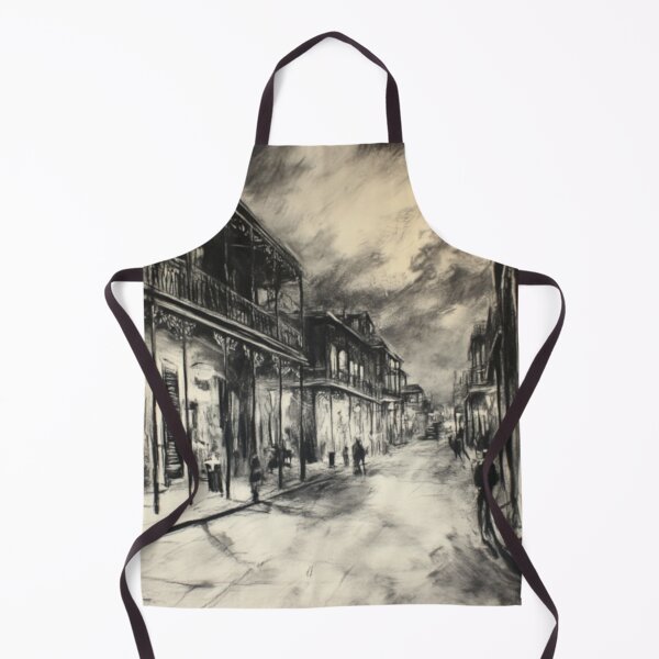 Item preview, Vintage French Quarter Charcoal Drawing | New Orleans Art designed and sold by GSizzle1.
