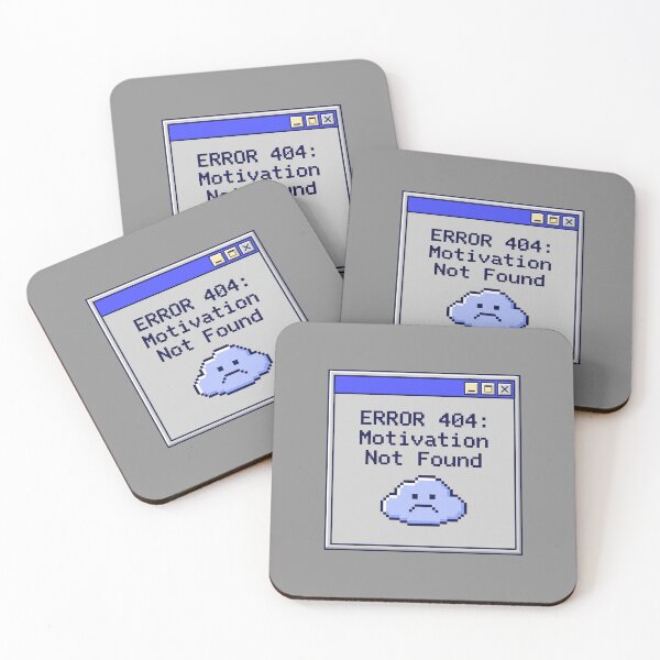 Item preview, Funny Error 404 Motivation Not Found Retro Pixel Art designed and sold by MarCinu Art.