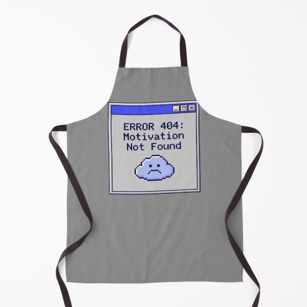 Item preview, Funny Error 404 Motivation Not Found Retro Pixel Art designed and sold by MarCinu Art.