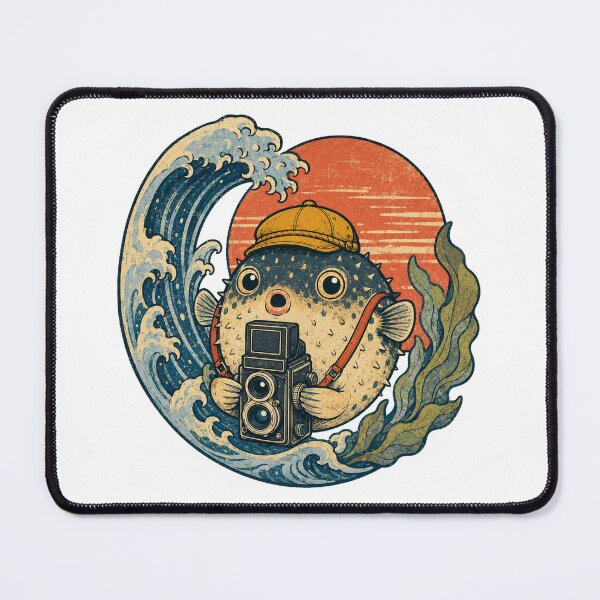 Item preview, Japanese Pufferfish Photographer designed and sold by Ora-kuro.