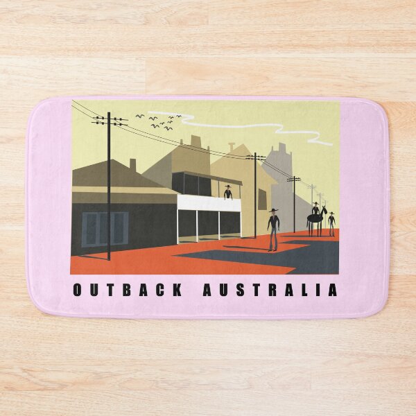 Item preview, Australian Outback Vintage Travel Poster Art designed and sold by Al Benge - NZ & Australian Art.