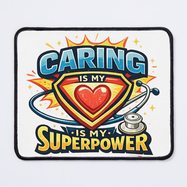 Item preview, Caring Is My Superpower | CNA Nurse Healthcare Hero T-Shirt designed and sold by justsuestudio.
