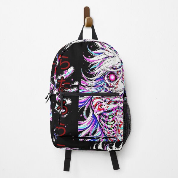 Item preview, Half Skull Anime Demon | Neon Gothic Horror Manga Aesthetic Art designed and sold by PunkVerseStudio.