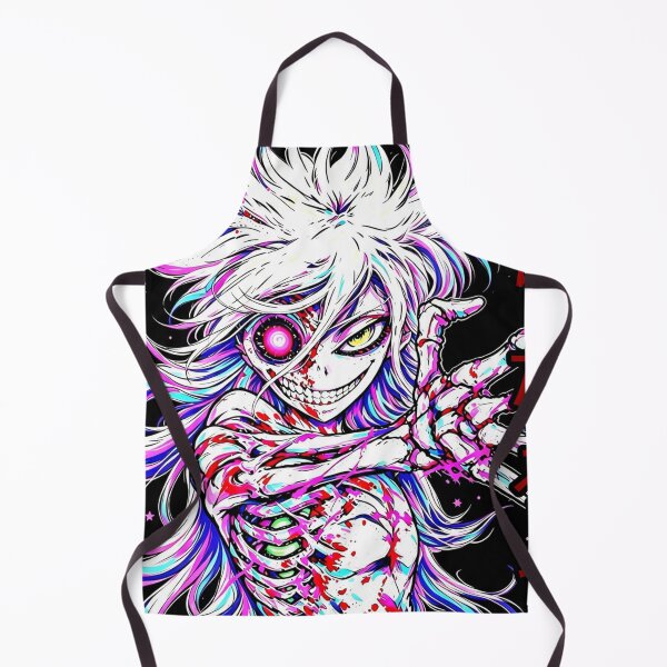 Item preview, Half Skull Anime Demon | Neon Gothic Horror Manga Aesthetic Art designed and sold by PunkVerseStudio.