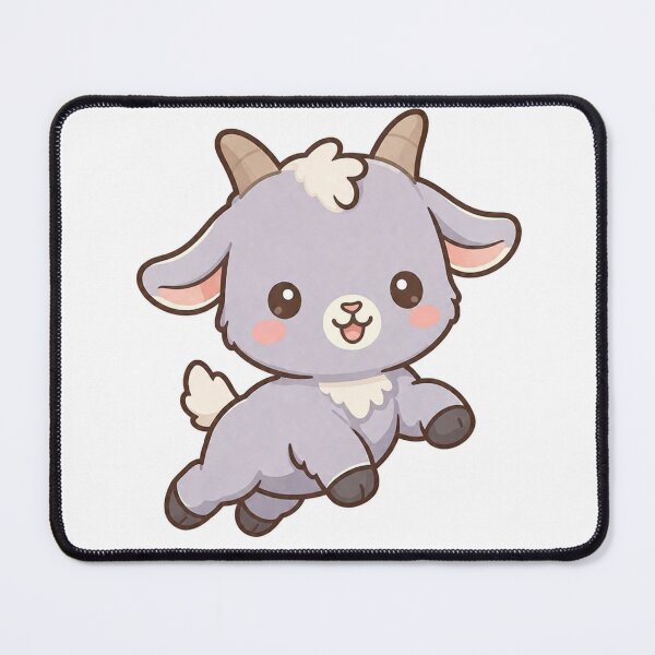 Item preview, Cute Kawaii Jumping Pastel Purple Baby Goat Sticker | Anime Style Chibi Barnyard Kid Art | Gift for Farm Animal Lovers designed and sold by Chipkooo.