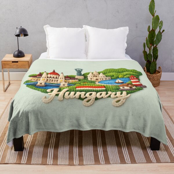 Item preview, Knitted Hungary Landmark | Handmade Yarn Knit Travel Souvenir designed and sold by Moons Studio.