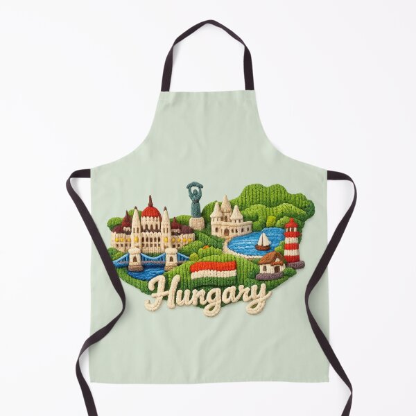 Item preview, Knitted Hungary Landmark | Handmade Yarn Knit Travel Souvenir designed and sold by Moons Studio.