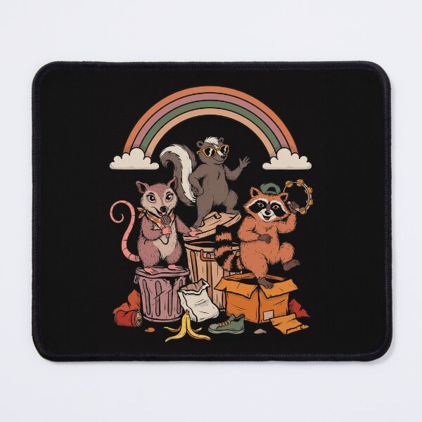 Item preview, Raccoons and misfit friends: retro animal design from the 80s. designed and sold by Mahilis.