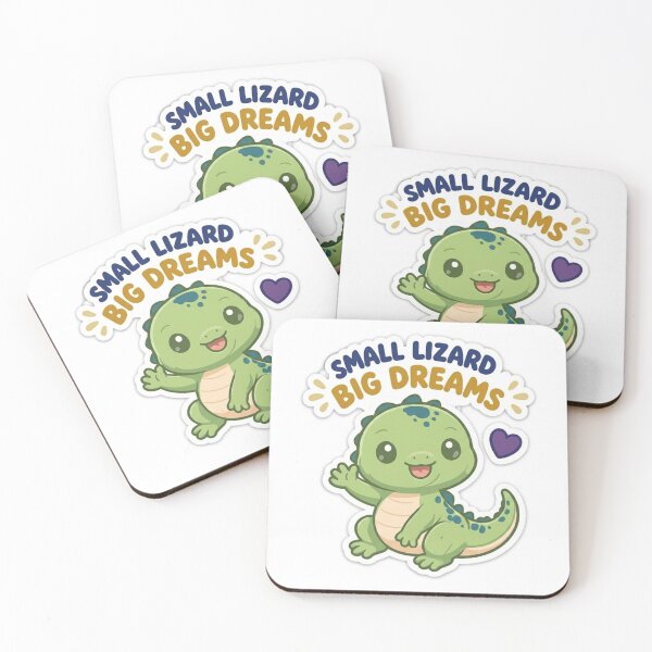 Item preview, Cute Kawaii Green and Blue Baby Lizard Sticker | Anime Style Small Lizard Big Dreams Chibi Reptile Art | Gift for Reptile Lovers designed and sold by Chipkooo.