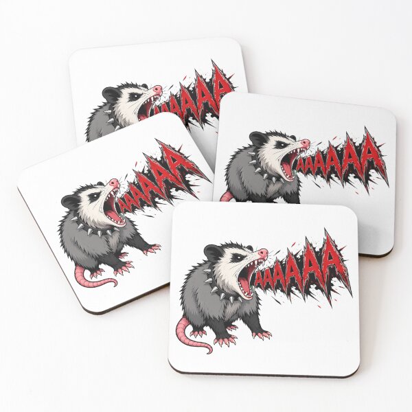 Item preview, Screaming Punk Opossum designed and sold by chattsuede.