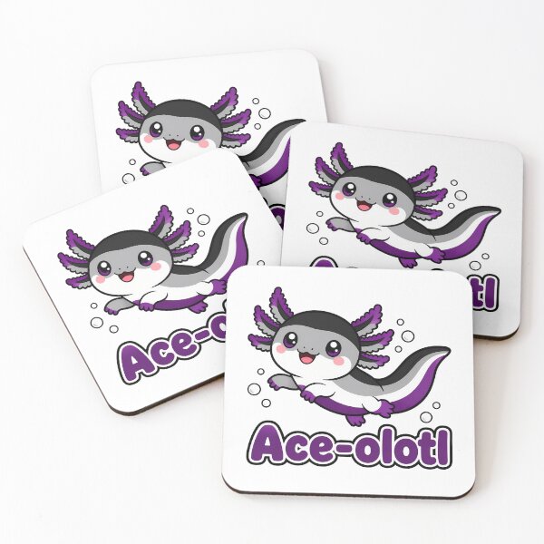 Item preview, Ace-Olotl Asexual Pride Kawaii Axolotl Pun designed and sold by chattsuede.