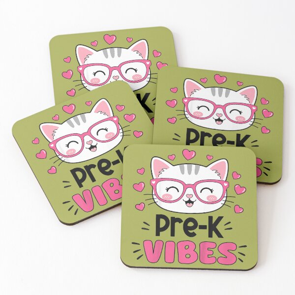Item preview, Cute Pre-K Vibes Cat Kitten Back to School Girls Kids designed and sold by melodycook.