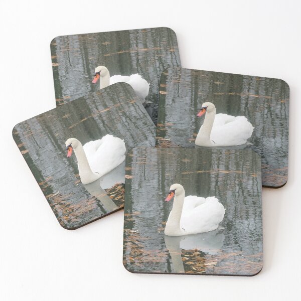 Item preview, A White Mute Swan In a Pond designed and sold by BackyardBirder.