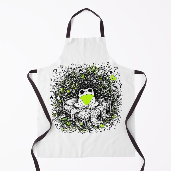 Item preview, Anxious Insomniac Frog Chaos Doodle Overthinker designed and sold by chattsuede.