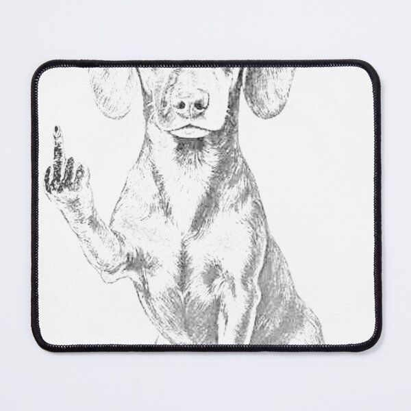 Item preview, Dachshund Flipping The Bird designed and sold by doremifah.