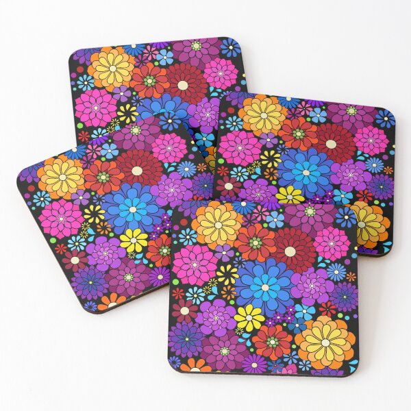 Item preview, 70s Groovy Hippie Colorful Botanical Pattern designed and sold by Alondra.