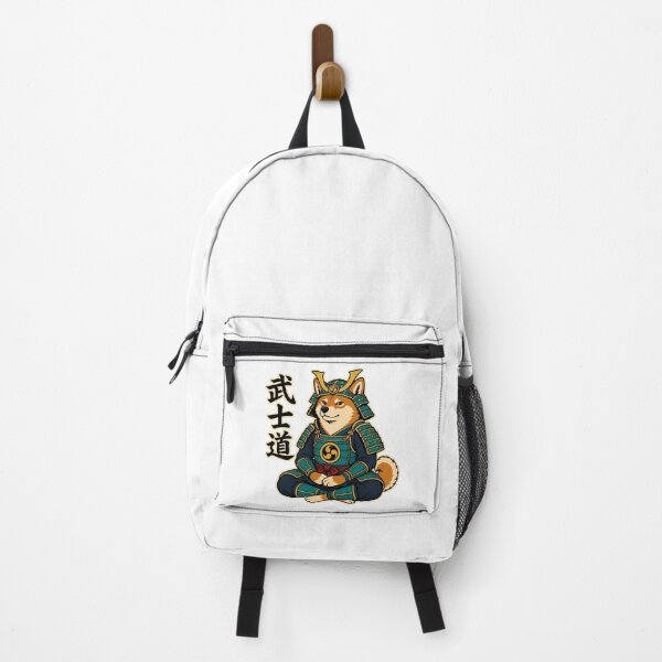 Item preview, Bushido Shiba Inu Samurai Warrior Japanese Kanji designed and sold by chattsuede.
