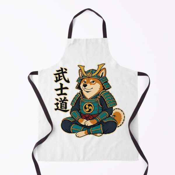 Item preview, Bushido Shiba Inu Samurai Warrior Japanese Kanji designed and sold by chattsuede.