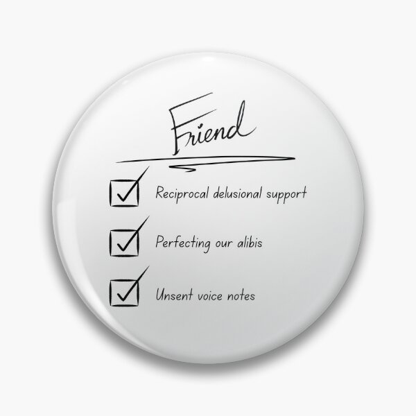 Item preview, Friend Checklist Funny Best Friend Gift Quote designed and sold by NESTORY-Studio.