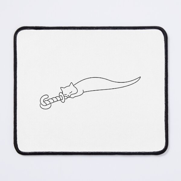 Item preview, Minimalist Sleeping Cat Sword Kawaii Meowgical Weapon designed and sold by chattsuede.