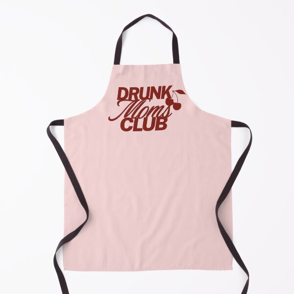 Item preview, Drunk Moms Club Retro Red Cherry Typography designed and sold by RahniNM.