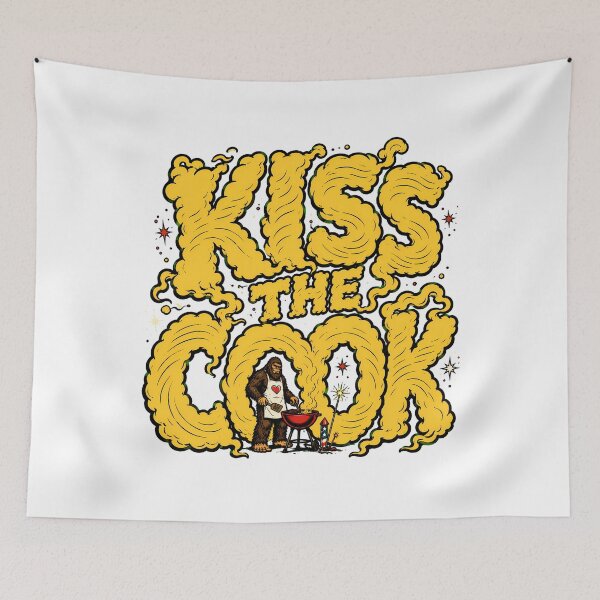 Item preview, Bigfoot Kiss The Cook Funny Grill Master Dad designed and sold by chattsuede.