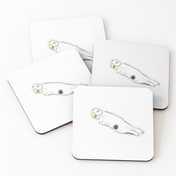 Item preview, Funny Long Cat Wearing Butter Box Hand Drawn Art designed and sold by raun.draw.