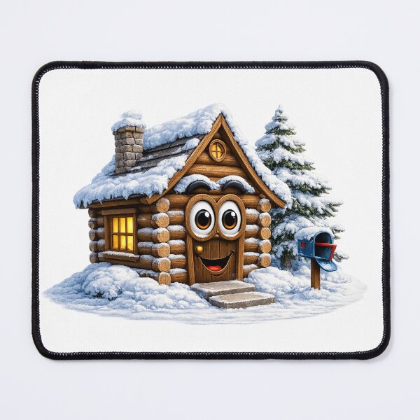Item preview, Winter Log Cabin in the Pines designed and sold by Scott Hayes.