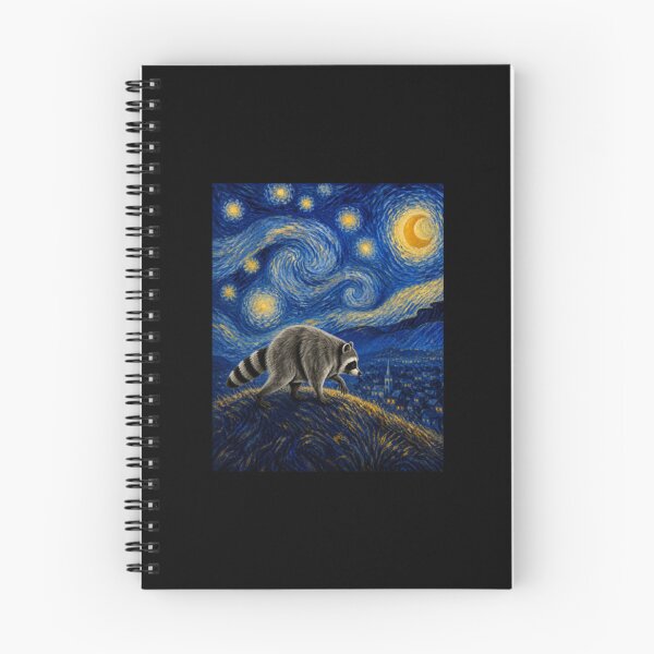 Item preview, Jimothy Raccoon Starry Night Van Gogh Art Seattle Meme designed and sold by MonteSorado.