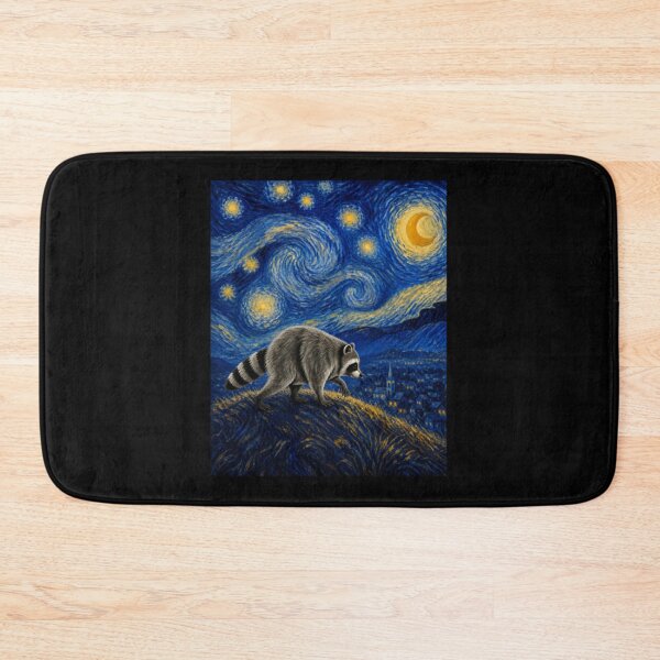 Item preview, Jimothy Raccoon Starry Night Van Gogh Art Seattle Meme designed and sold by MonteSorado.