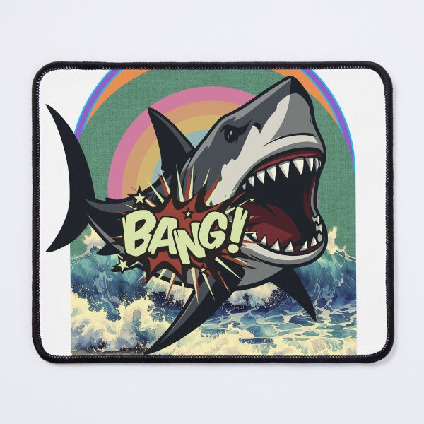 Item preview, Shark Retro Comic Book Vintage Pop Art Ocean Waves designed and sold by aliyeus.