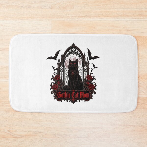 Item preview, Gothic Cat Mom Red Moon Bat Cat Lover designed and sold by chattsuede.