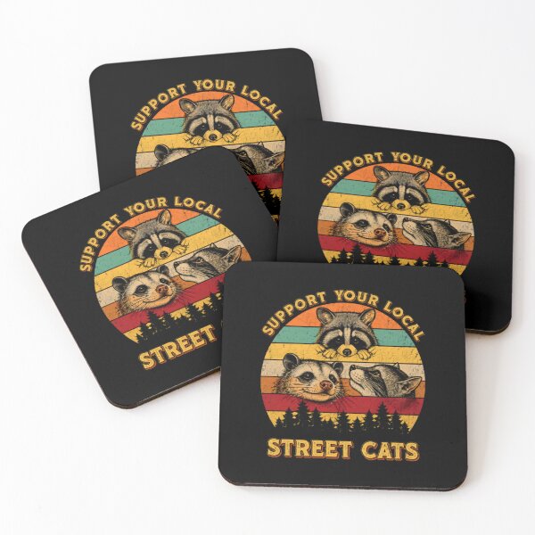Item preview, Jimothy Retro Raccoon Street Cats designed and sold by MonteSorado.