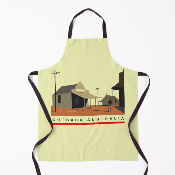 Item preview, Australian Outback Country Town Graphic Illustration designed and sold by Al Benge - NZ & Australian Art.