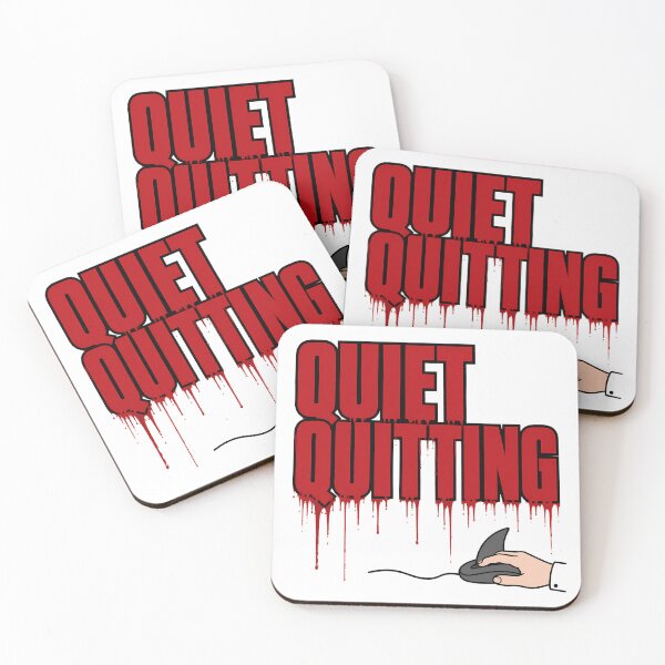 Item preview, Quiet Quitting Shark Mouse Office Horror Parody designed and sold by chattsuede.