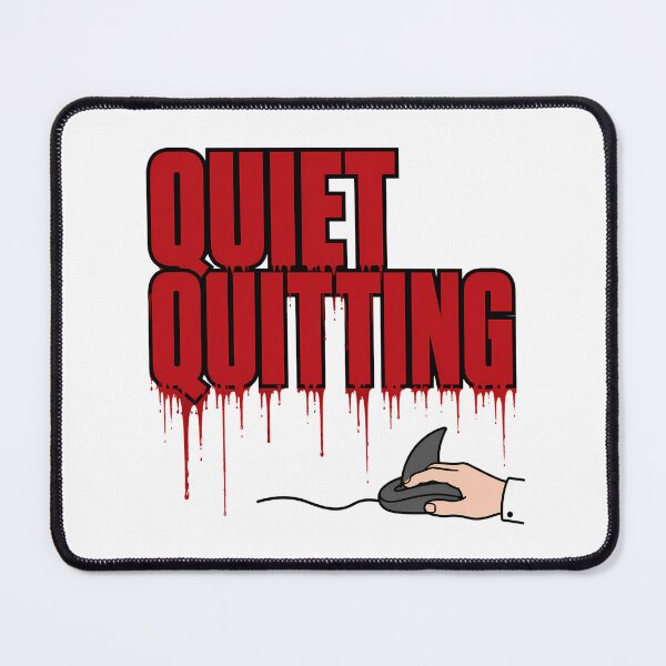 Item preview, Quiet Quitting Shark Mouse Office Horror Parody designed and sold by chattsuede.