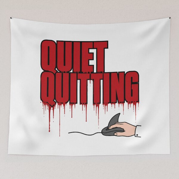 Item preview, Quiet Quitting Shark Mouse Office Horror Parody designed and sold by chattsuede.