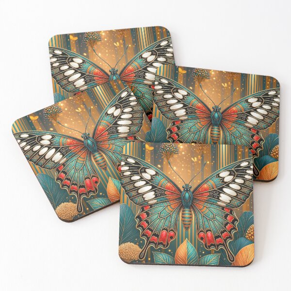 Item preview, Scarlet Peacock Art Deco designed and sold by andreisky.
