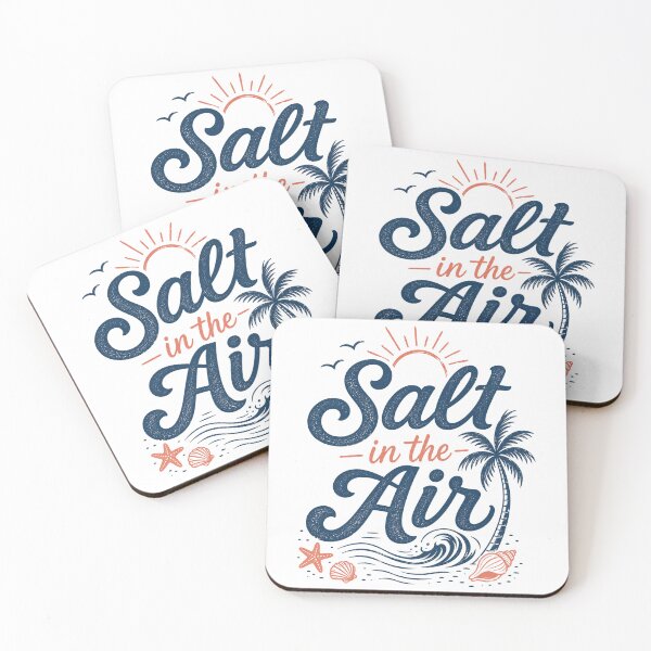 Item preview, Salt In The Air Retro Beach Ocean Sunset designed and sold by ElcastDesigns.