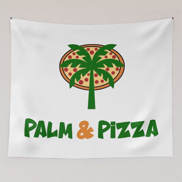 Item preview, Palm & Pizza – Tropical Food Logo Design designed and sold by AtonuHaque.