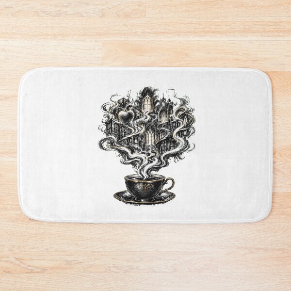 Item preview, Dark Academia Teacup Library Gothic Ink Engraving designed and sold by chattsuede.