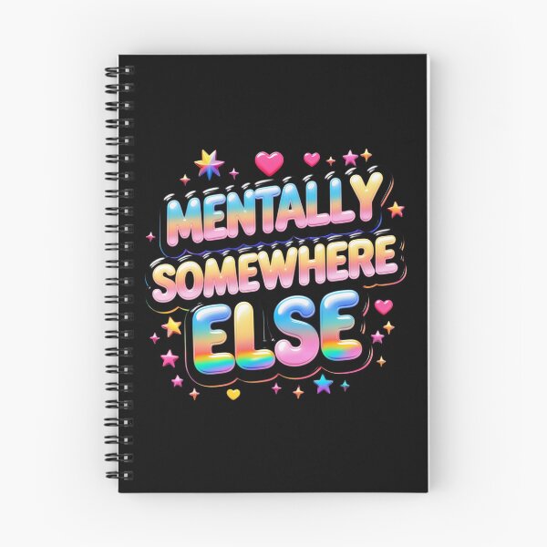 Item preview, Mentally Somewhere Else. Cute Pastel Rainbow Typography Quote. Funny Introvert Aesthetic Gift. designed and sold by Aarvya Fashion Club ( A.F.C ).