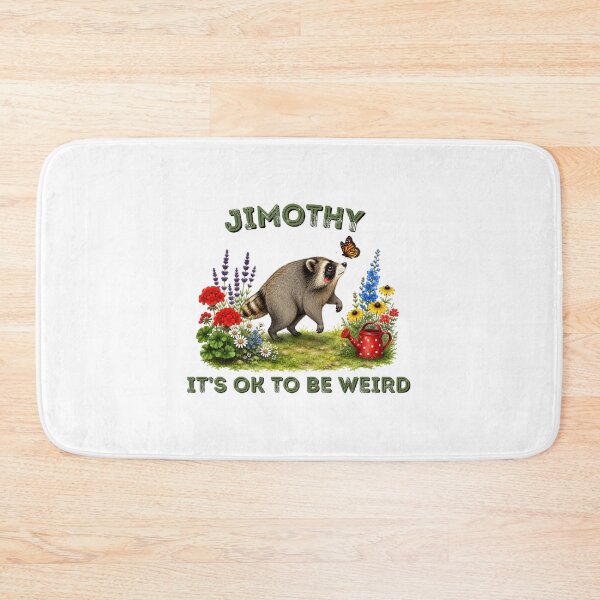 Item preview, Jimothy Raccoon Among Garden Flowers IT'S OK TO BE WEIRD designed and sold by MonteSorado.