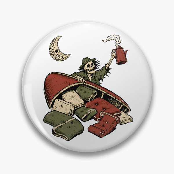 Item preview, Skeleton Canoe Camping Gothic Spooky Rustic Moon designed and sold by chattsuede.