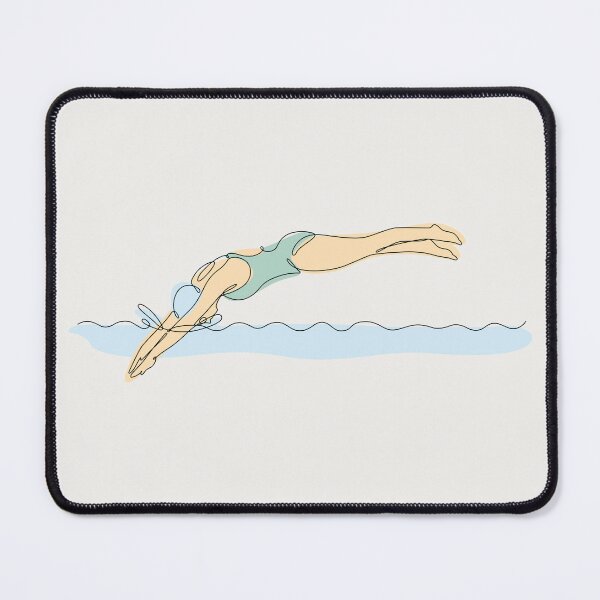 Item preview, Swimmer Line Drawing designed and sold by MaddiLoppnow.