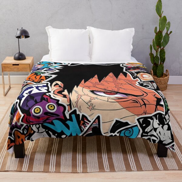 Item preview, Crimson Eye Warrior Collage – Urban Graffiti Anime Style Digital Art Print designed and sold by Dyan4.