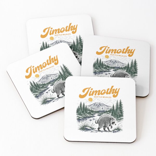 Item preview, Jimothy Seattle Wildlife Raccoon Pacific Northwest Nature Humor designed and sold by MonteSorado.