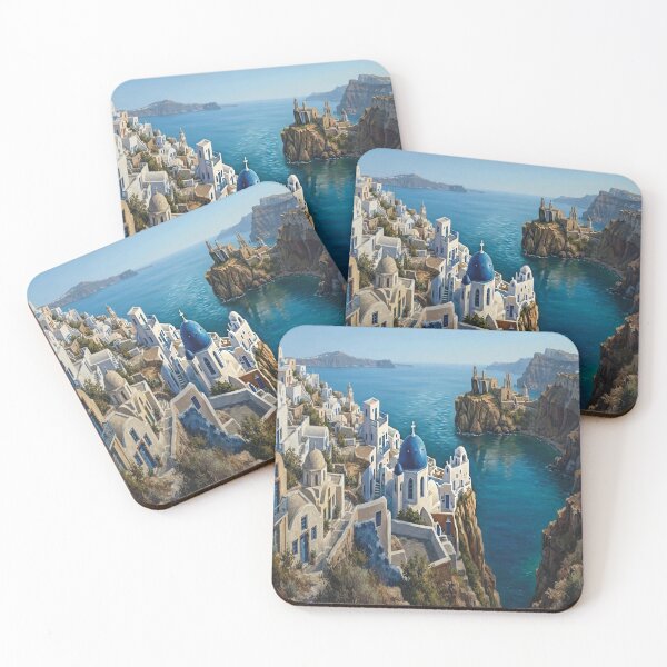 Item preview, Blue and White Cliffs designed and sold by Karen Persephone .