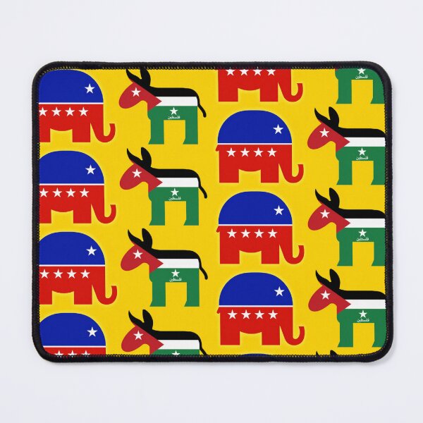 Item preview, Republican and Democratic Parties with USA and Palestine Flags designed and sold by Edward Reznik.